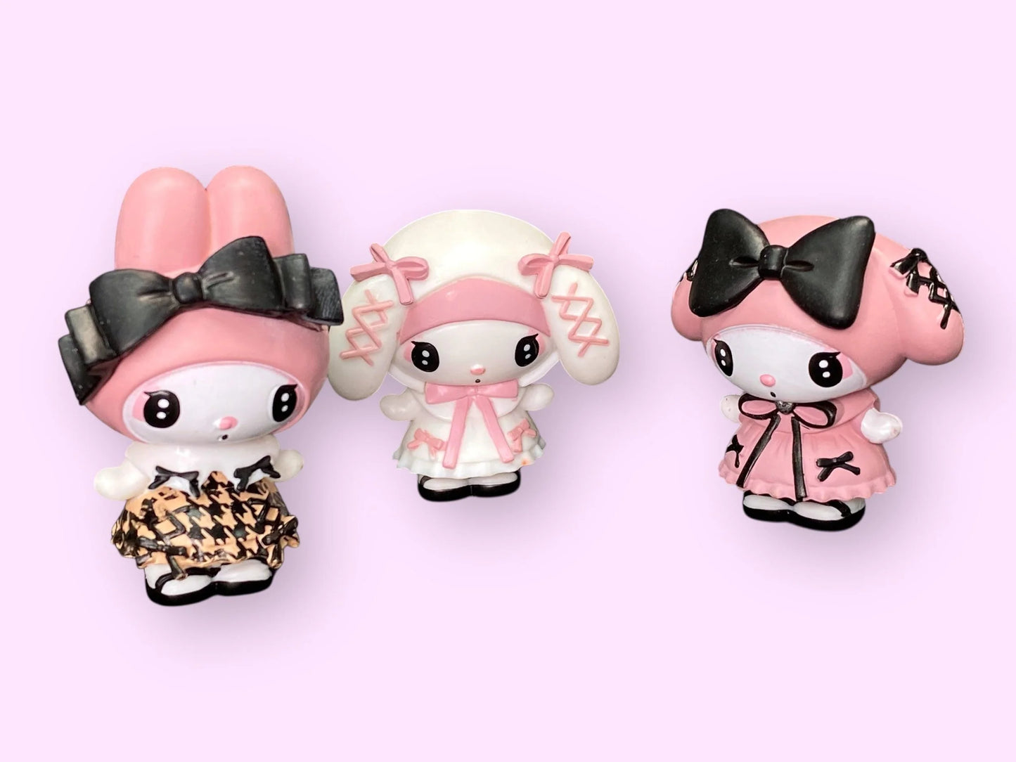 Kuromi My Melody Sanrio Gothic Lolita Fashion Blind Box Figurine Collectible: Masukotto Cute Dark Pink Black White Figures blind box