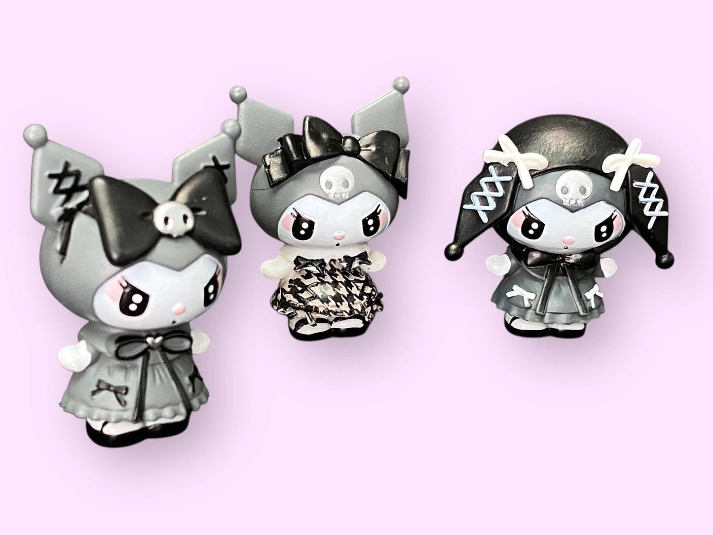 Kuromi My Melody Sanrio Gothic Lolita Fashion Blind Box Figurine Collectible: Masukotto Cute Dark Pink Black White Figures blind box