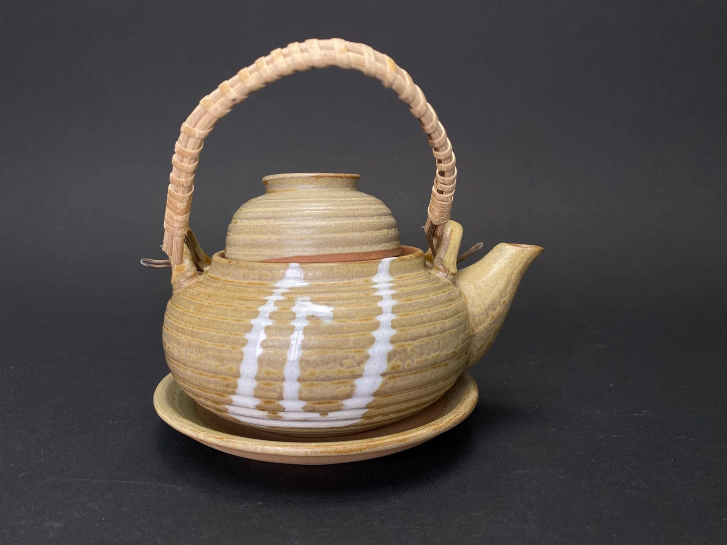 Tokusa Dobin Mushi Set: Japanese vintage  Soup Pot Teapot with Box