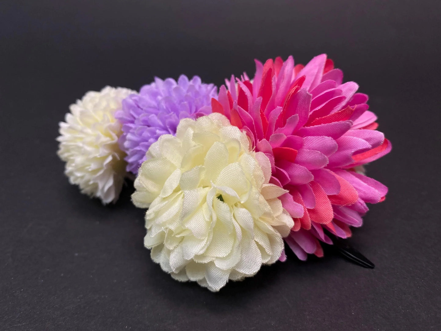 Japanese Kanzashi Hair Ornaments for Kimono Yukata 4 Styles: Floral Clips, Bows, and Braided Combs, Cosplay & Formal Wear Accessory