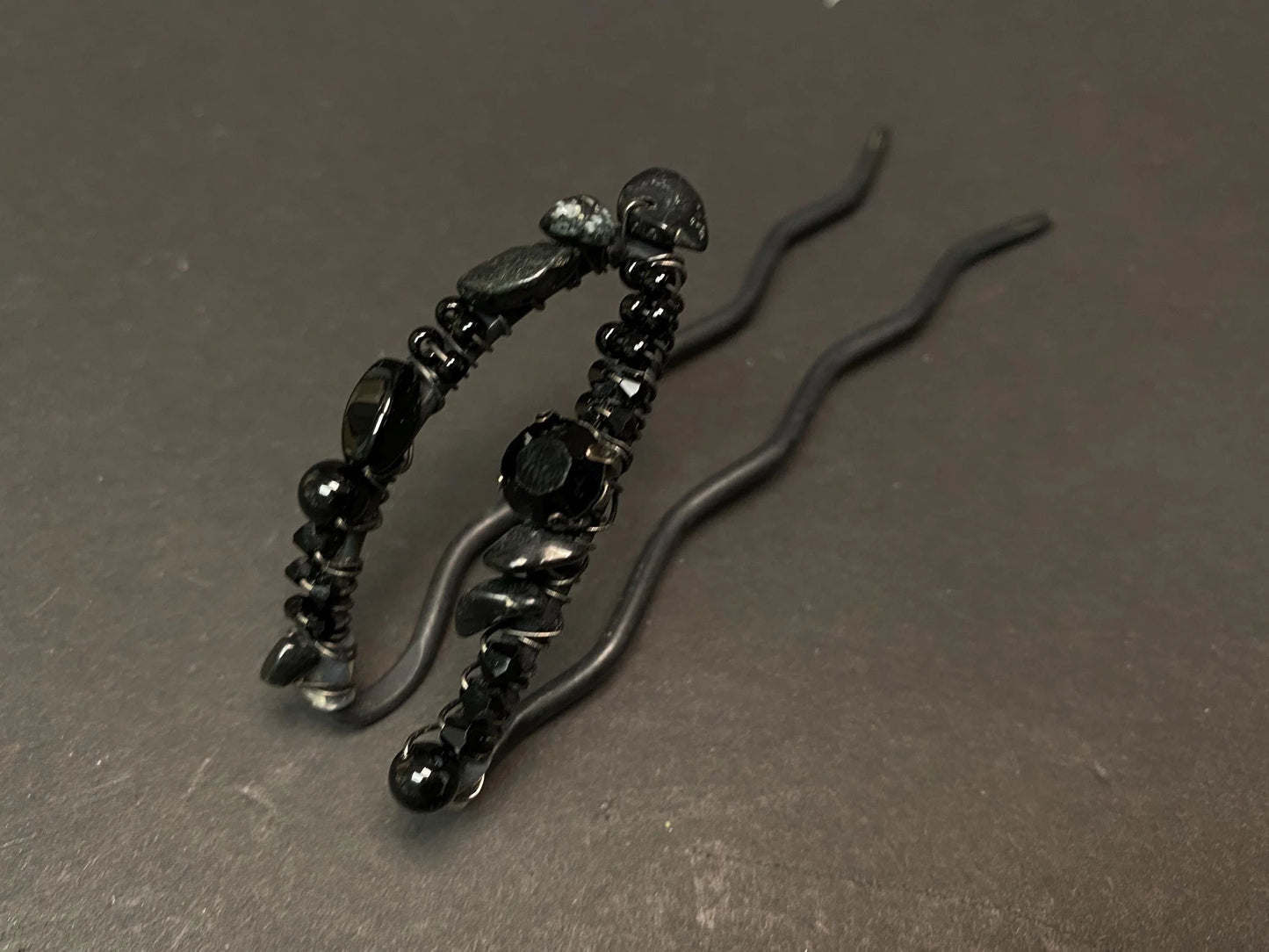 Japanese Kanzashi Kimono Hair Pins Ornaments 4 Styles: Butterfly, Beaded, Lacquer Rhinestone U Shaped Hair Forks  Kimono Accessory