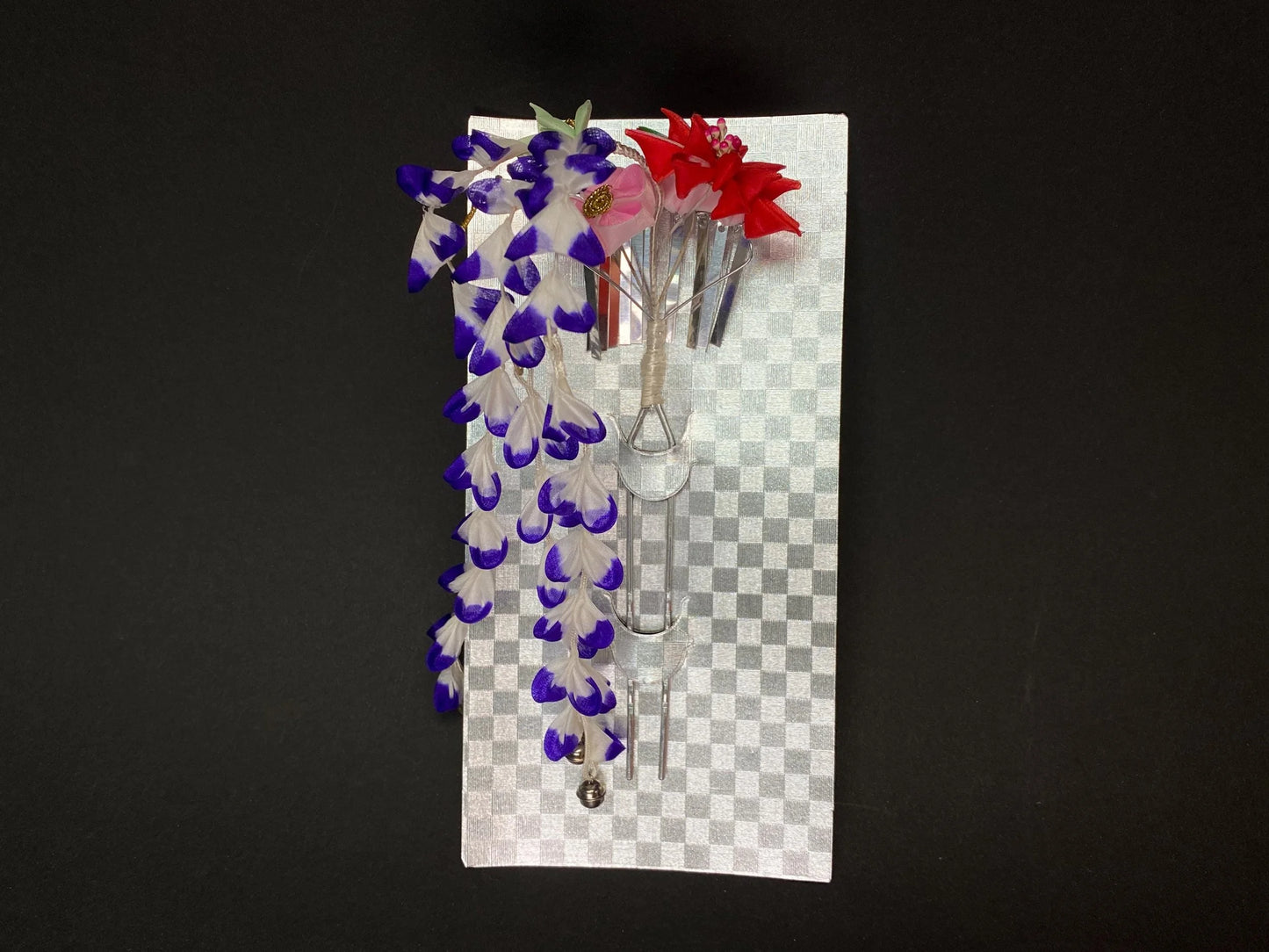 Bira kanzashi swinging Kanzashi hair stick Ornaments Accessories: halloween cosplay, faux hair, wedding Kanzashi, Made in Japan, Unused vtg