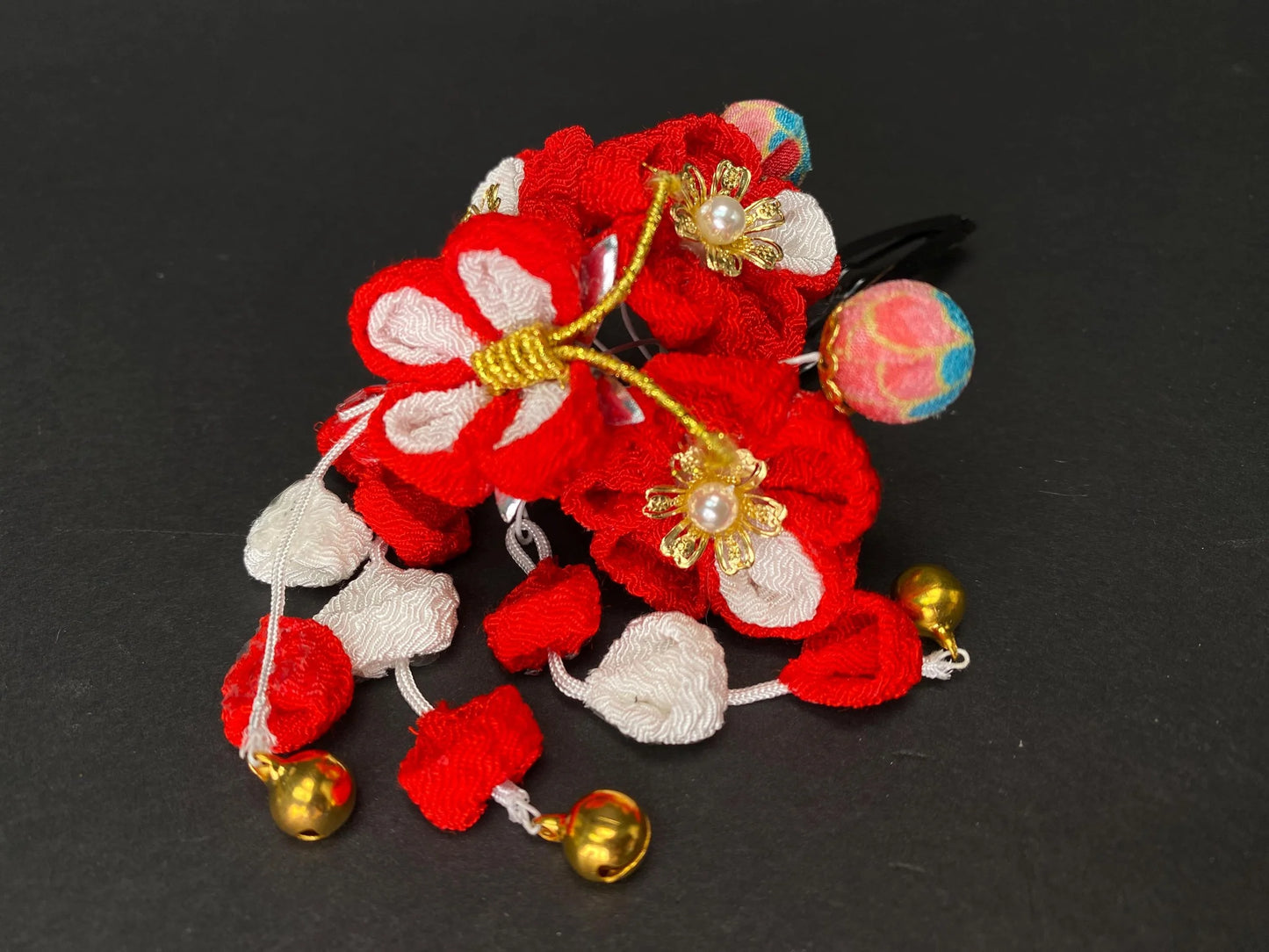 Kanzashi Japanese Geisha Hairpin Accessories Hair ornament, Handmade Floral Hair Pin, wedding Kanzashi, Made in Japan