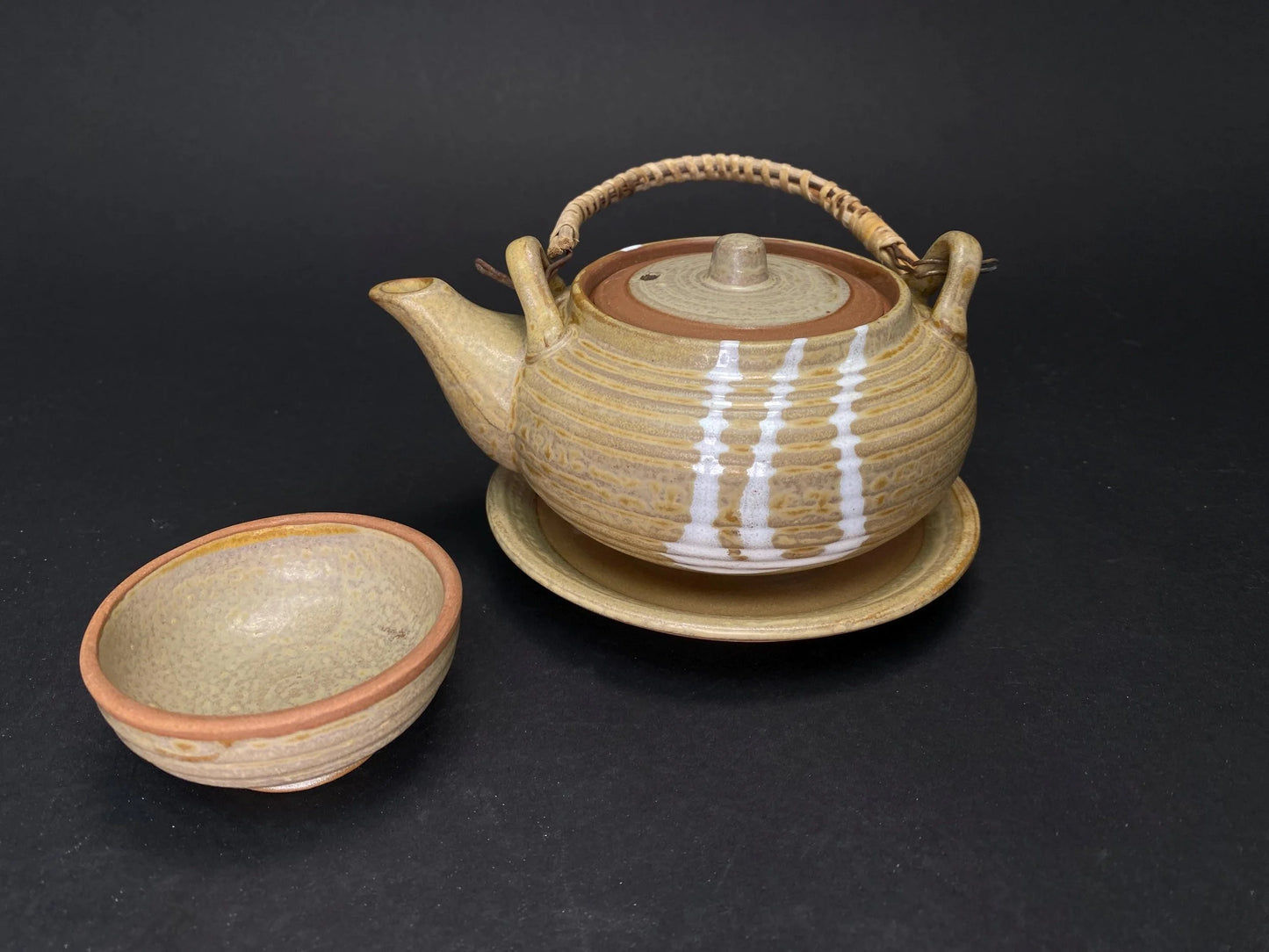 Tokusa Dobin Mushi Set: Japanese vintage  Soup Pot Teapot with Box