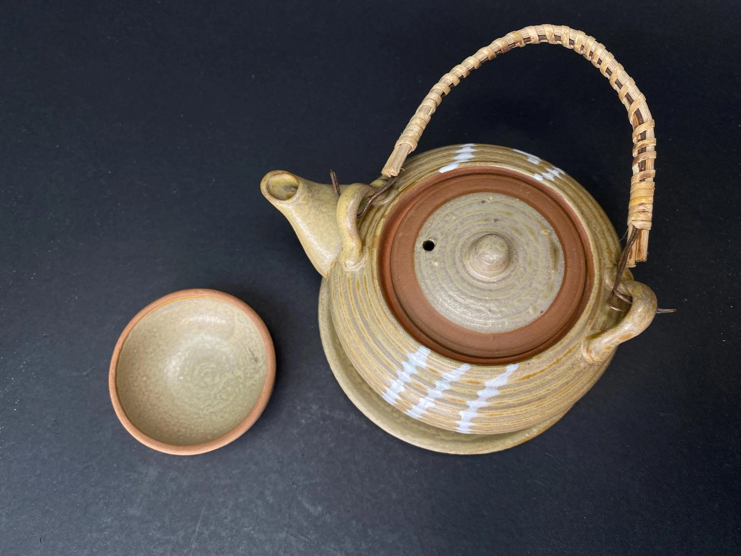 Tokusa Dobin Mushi Set: Japanese vintage  Soup Pot Teapot with Box