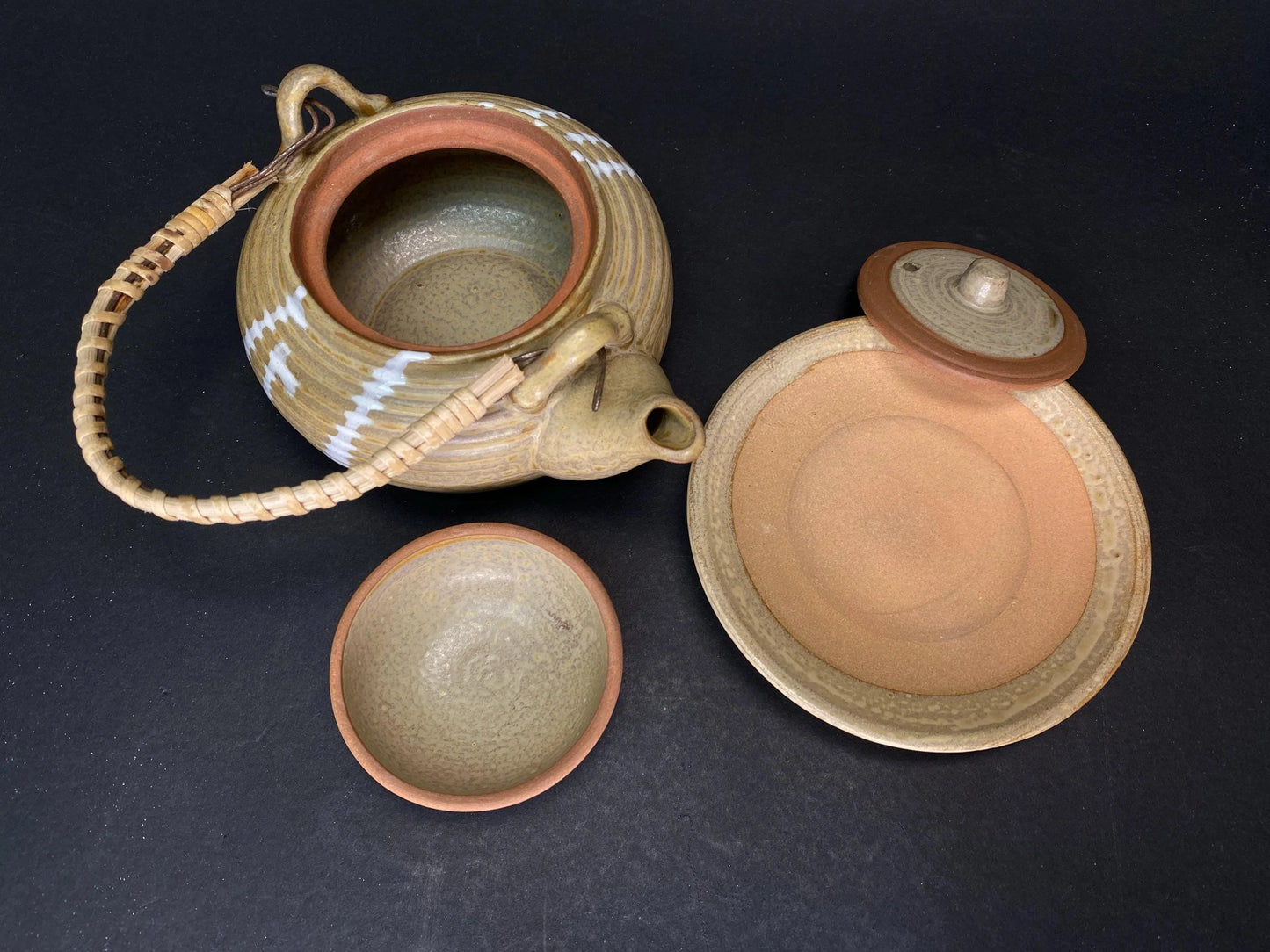 Tokusa Dobin Mushi Set: Japanese vintage  Soup Pot Teapot with Box
