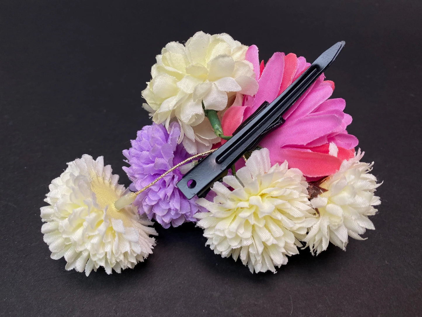Japanese Kanzashi Hair Ornaments for Kimono Yukata 4 Styles: Floral Clips, Bows, and Braided Combs, Cosplay & Formal Wear Accessory