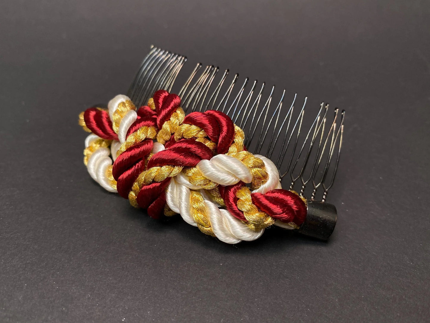 Japanese Kanzashi Hair Ornaments for Kimono Yukata 4 Styles: Floral Clips, Bows, and Braided Combs, Cosplay & Formal Wear Accessory