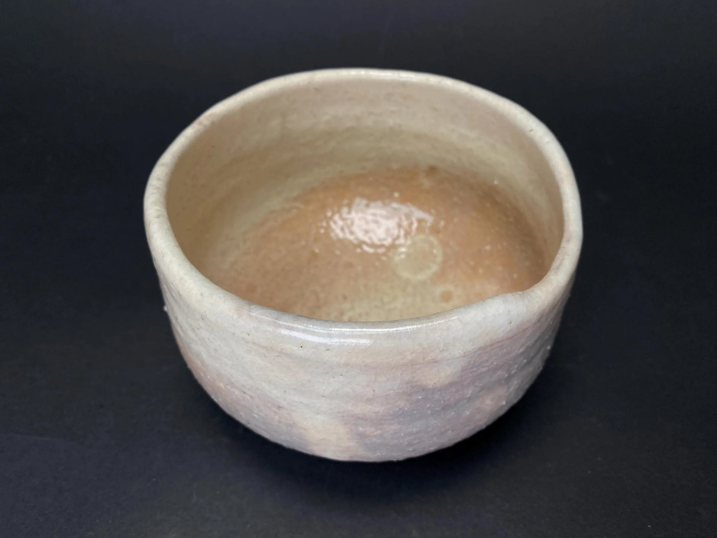 Hagi Ware Tea Bowl Chawan Signed Artist black Stamp box: Japanese Art Pottery Matcha tea ceremony bowl with Tomobako Box！