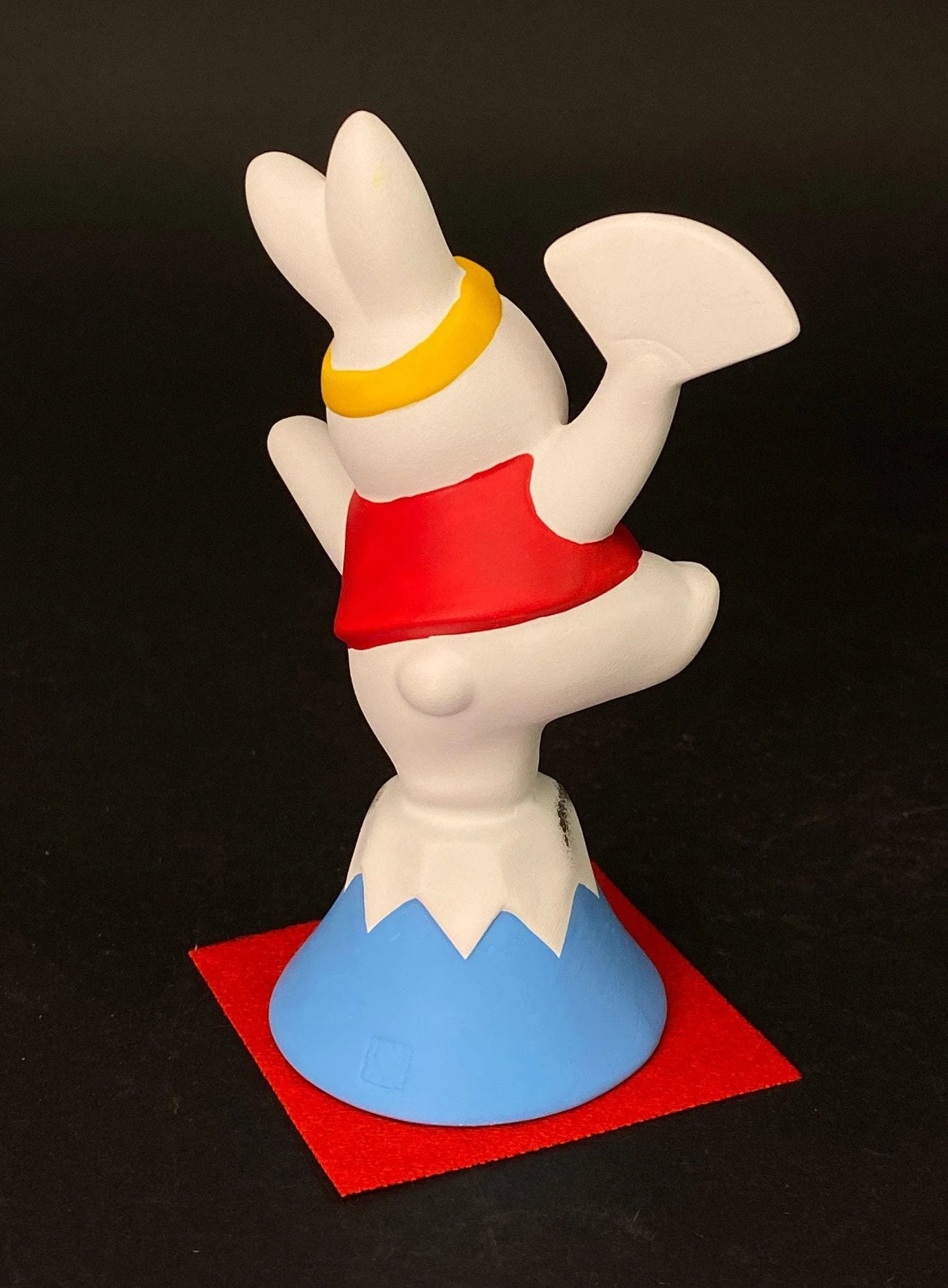 Japanese Zodiac Rabbit on Mount Fuji Figurine
