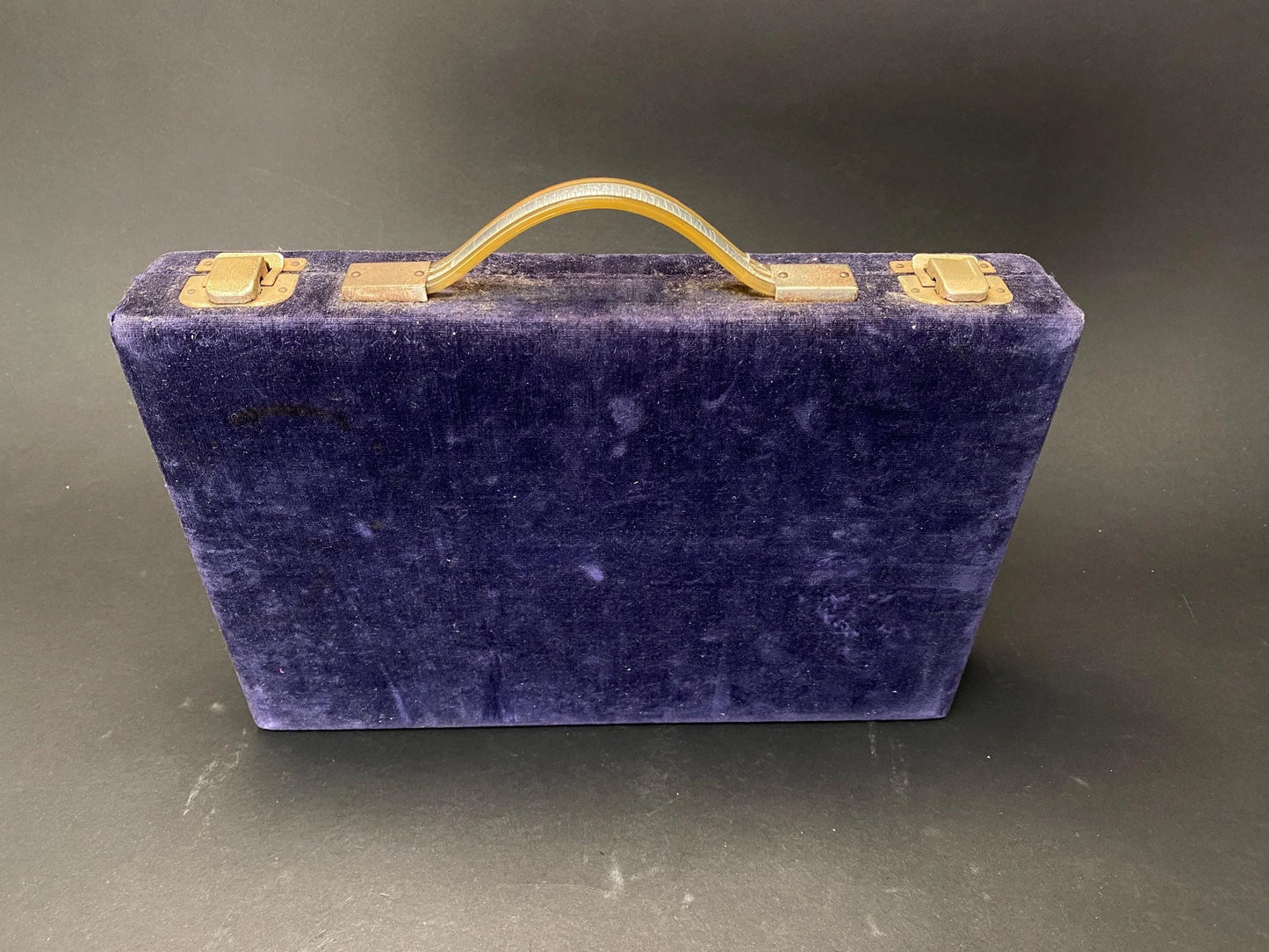 Antique Japanese Bamboo Mahjong, Mah Jong Tile Set, Blue Velvet portable Case Tile, Japan vintage dealing game Vintage