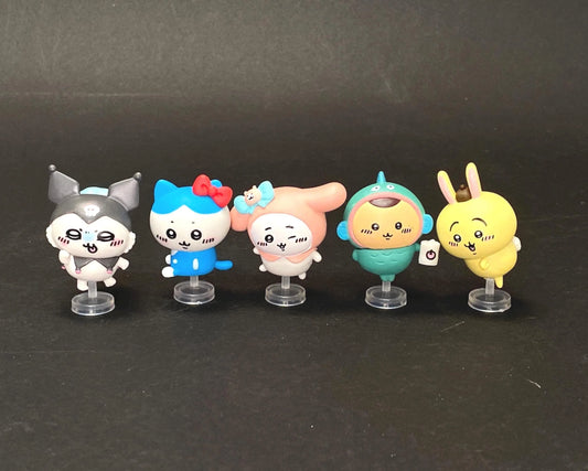 Chiikawa x Sanrio Characters Figure "Narikiri" Costume, Hello Kitty My Melody Kuromi, Secret Mascot Blind Box, Anime Desktop Decor