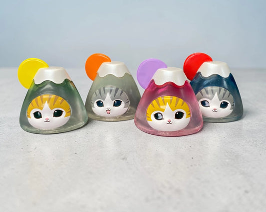 Mofusand Neko Soda Blind Box, FUJI mountain Cat Figurine, Random Anime Mascot, Collectible Kitty Toy, Miniature Soda Bottle Cat Gift