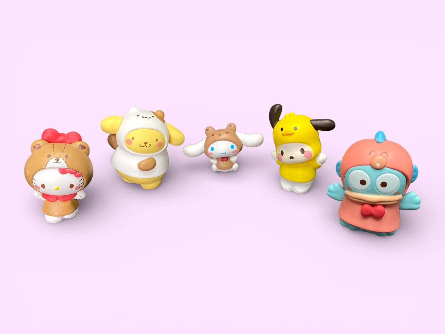 Sanrio Characters Friends Costume Blind Box, Hello Kitty Pompompurin Cinnamoroll Mascot Figure, Gashapon Mini Toy Secret Surprise