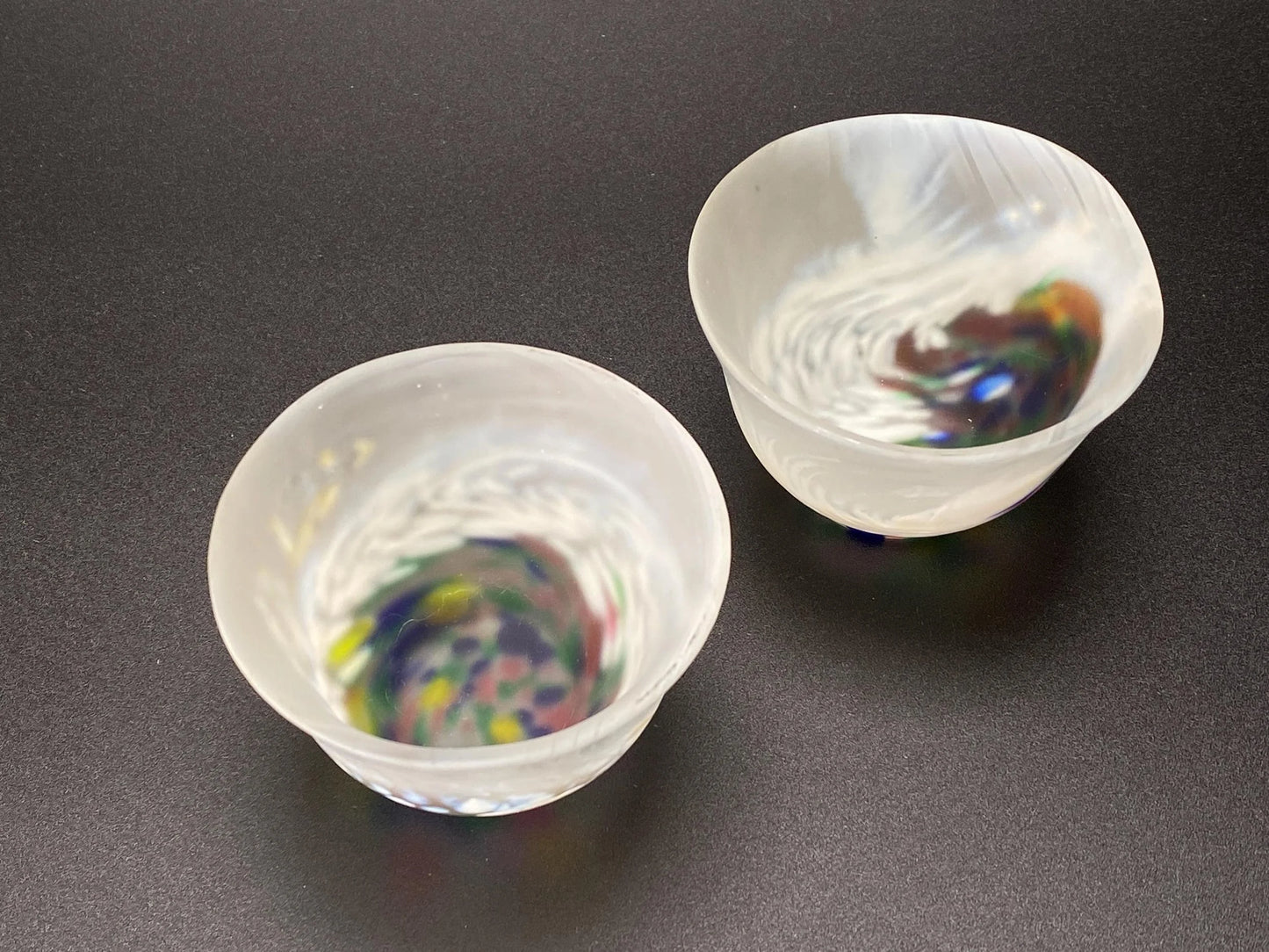 Tsugaru Vidro Sake Cup Pair Japan Aomori