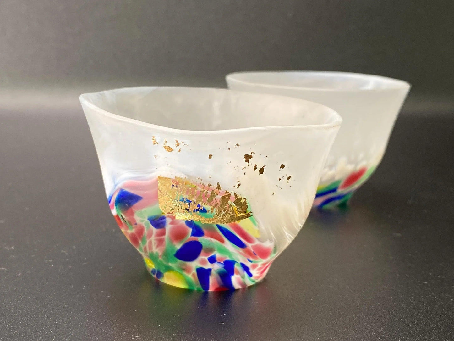 Tsugaru Vidro Sake Cup Pair Japan Aomori