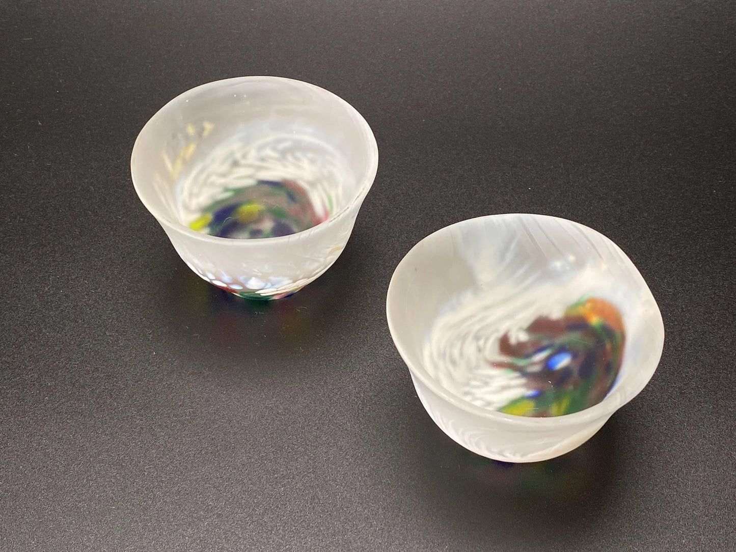 Tsugaru Vidro Sake Cup Pair Japan Aomori