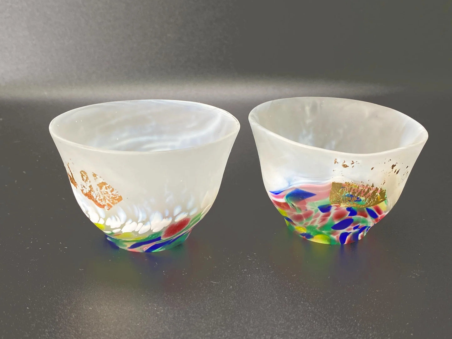 Tsugaru Vidro Sake Cup Pair Japan Aomori