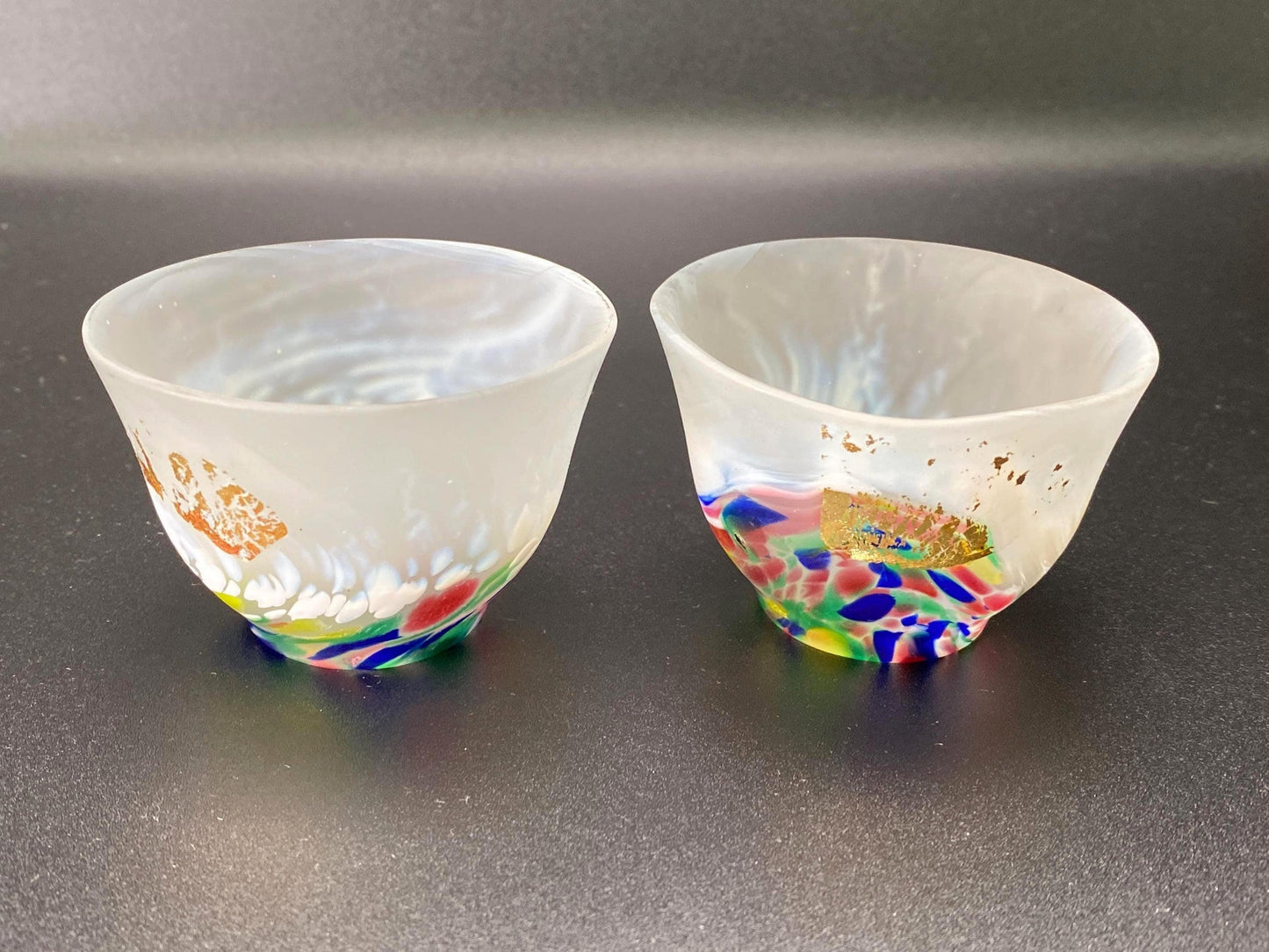 Tsugaru Vidro Sake Cup Pair Japan Aomori