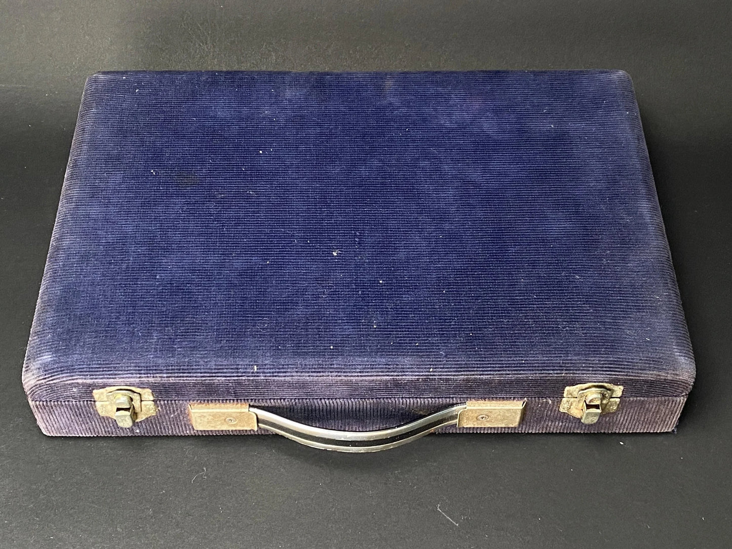 Mah Jong & Bamboo Back Japanese Mahjong Set, RARE English Numbers Letters, Showa Era Mah Jong 148 Tiles, Portable Blue velvet case
