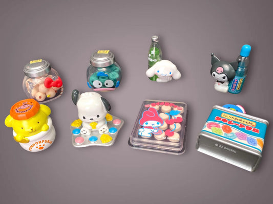 Re Ment Sanrio Miniature Figure, Nostalgic Japanese Snacks Kawaii Blind Box, Hello Kitty Snack Time Series, Cinnamoroll Surprise Toy Gift