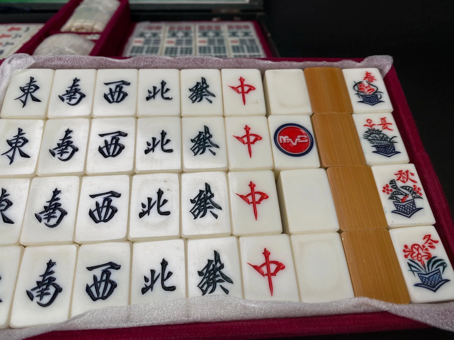 MVC Mizuno Maruichi Bamboo Back Mahjong Set