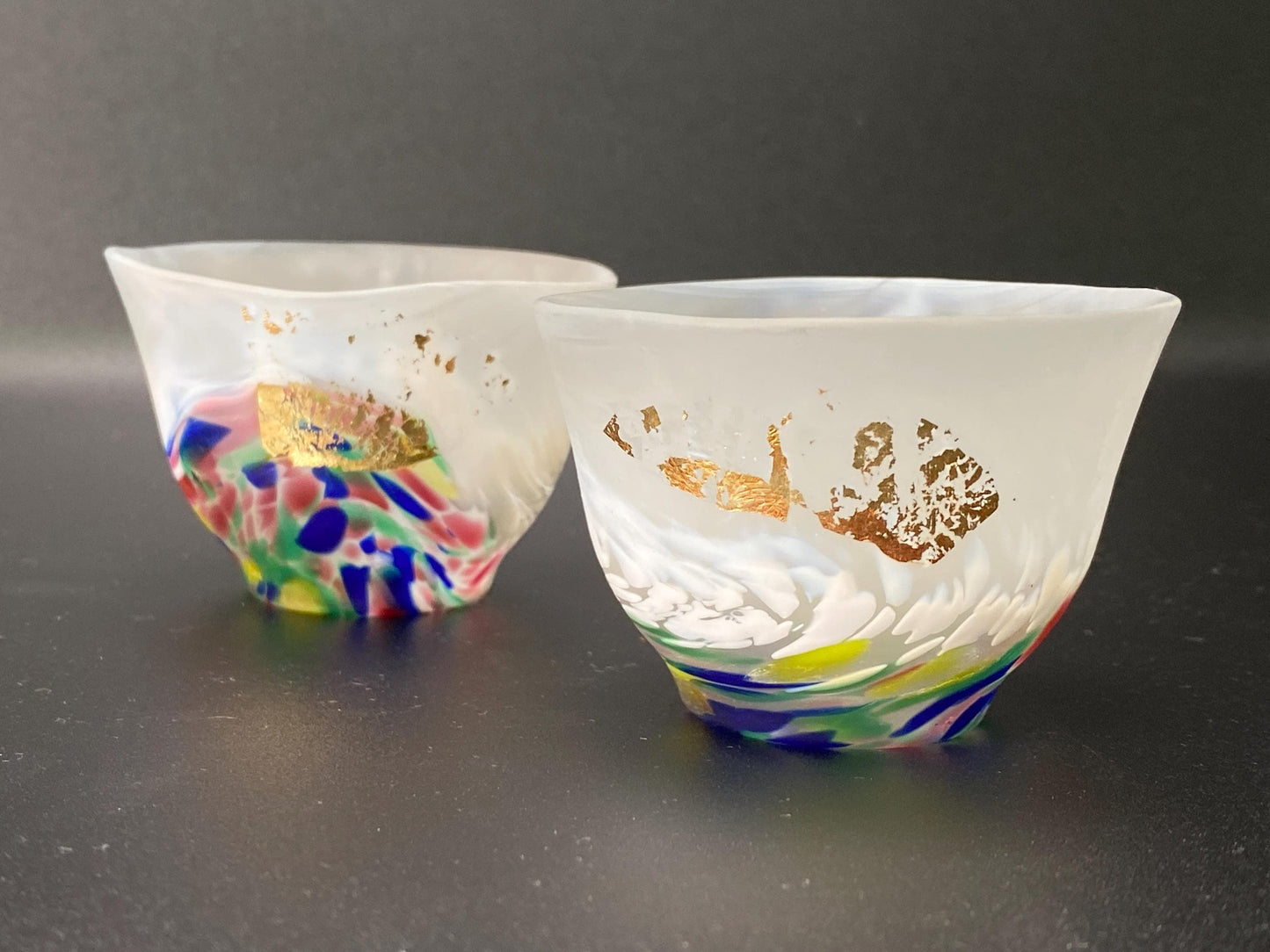 Tsugaru Vidro Sake Cup Pair Japan Aomori