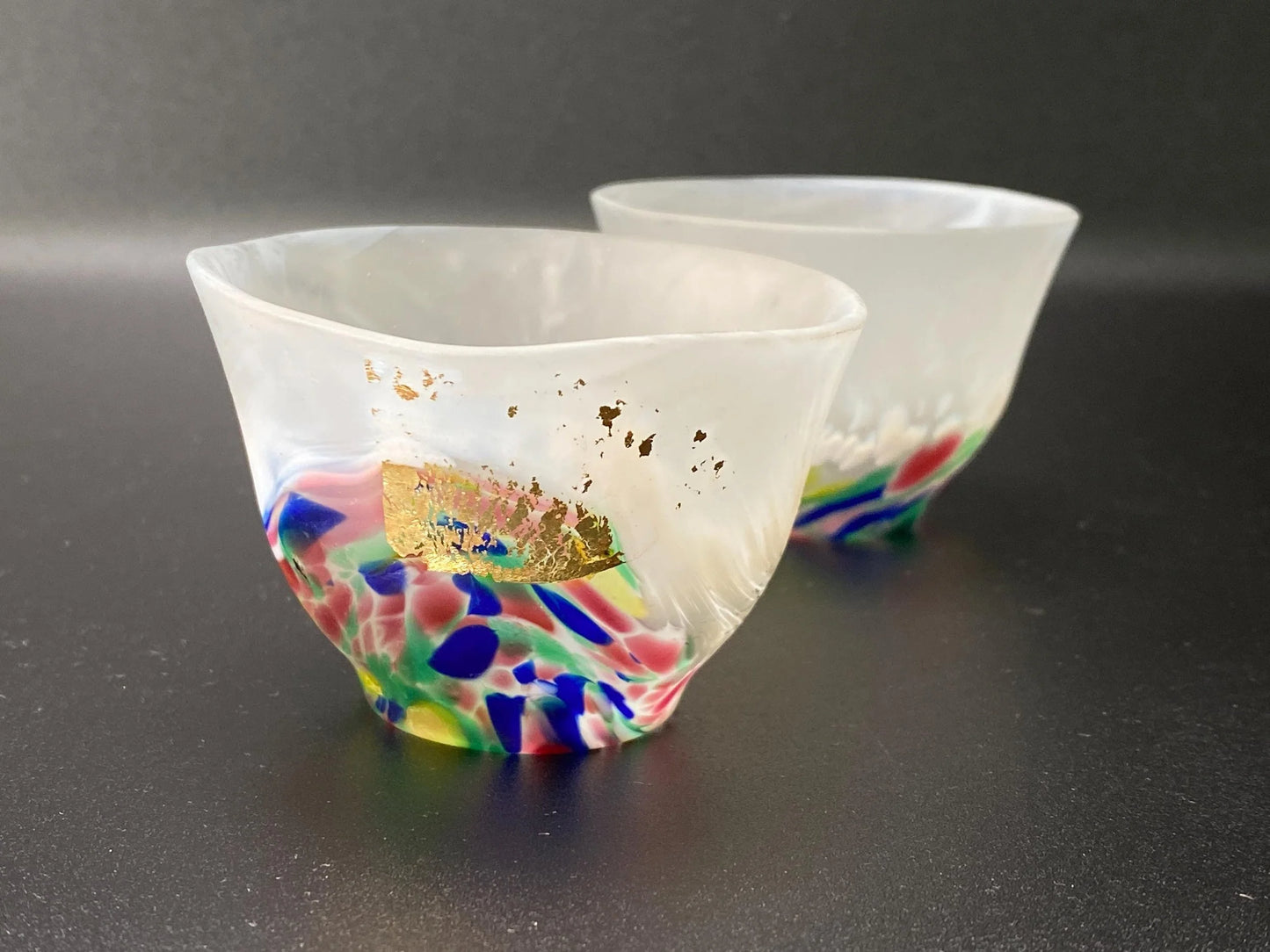 Tsugaru Vidro Sake Cup Pair Japan Aomori