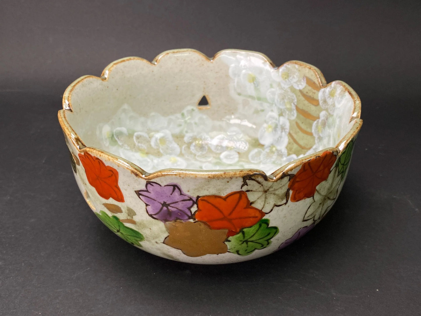 Shigeyama Kashibachi Bowl Autumn Leaves