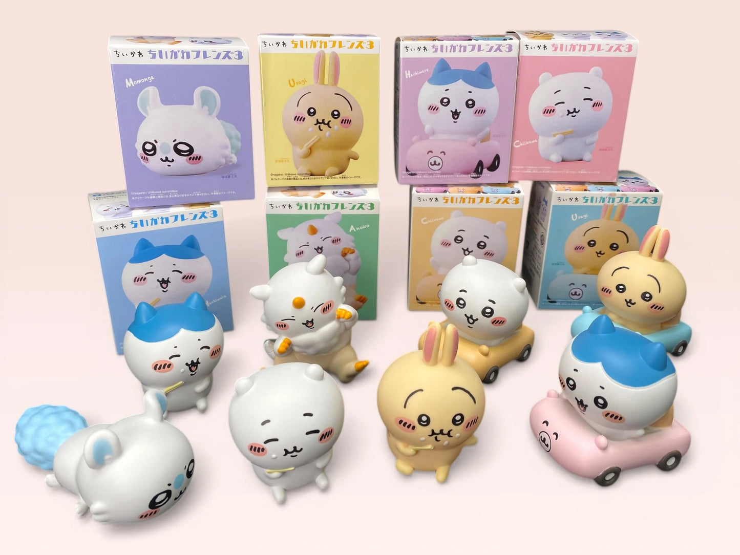 Chiikawa Characters Figure Blind Box Mini Figure, Uraraka Friends 3, Kawaii Anime Collectible, Random Secret Surprise
