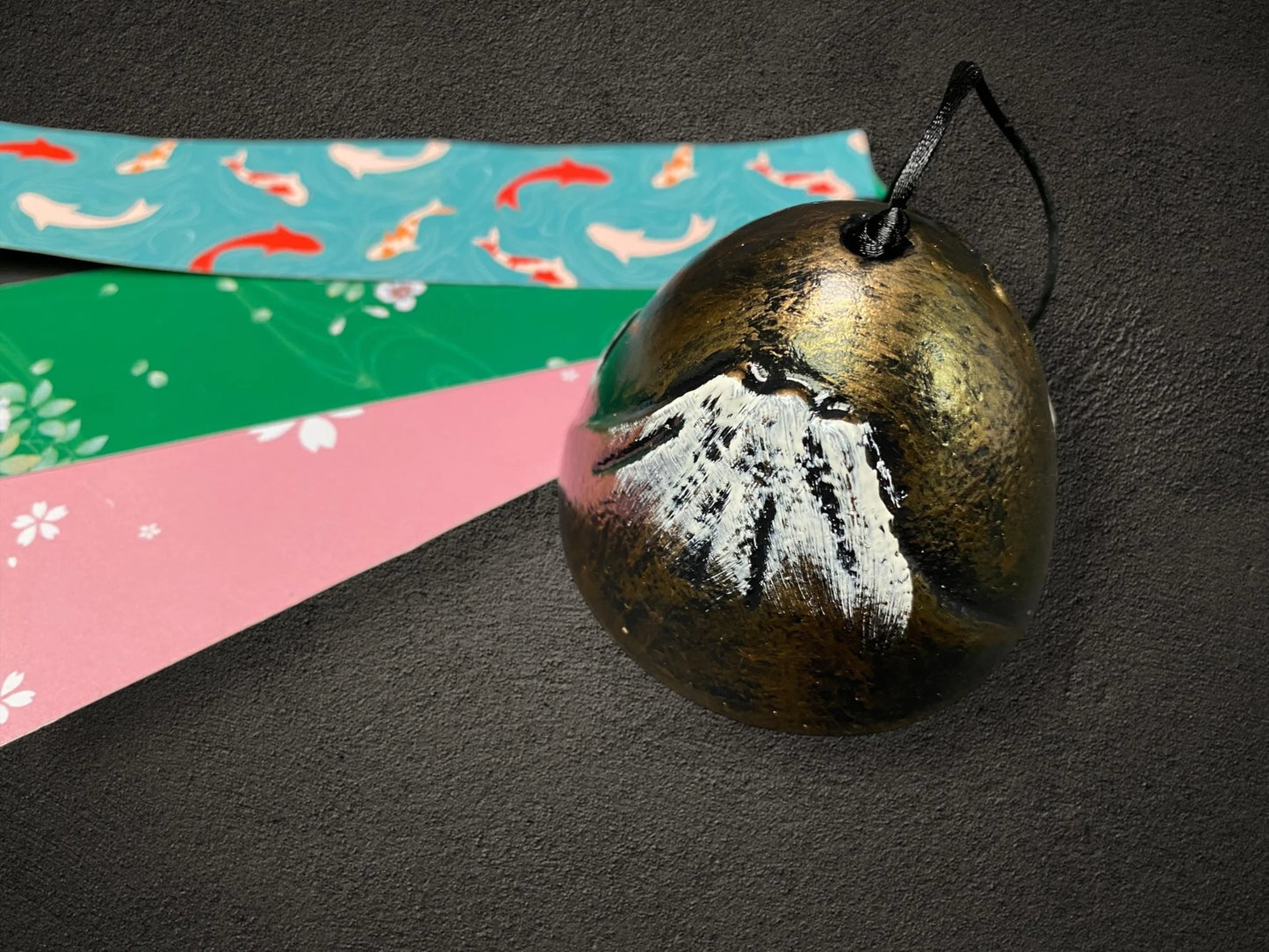 Mt. Fuji Cast Iron Furin Wind Chime Bell