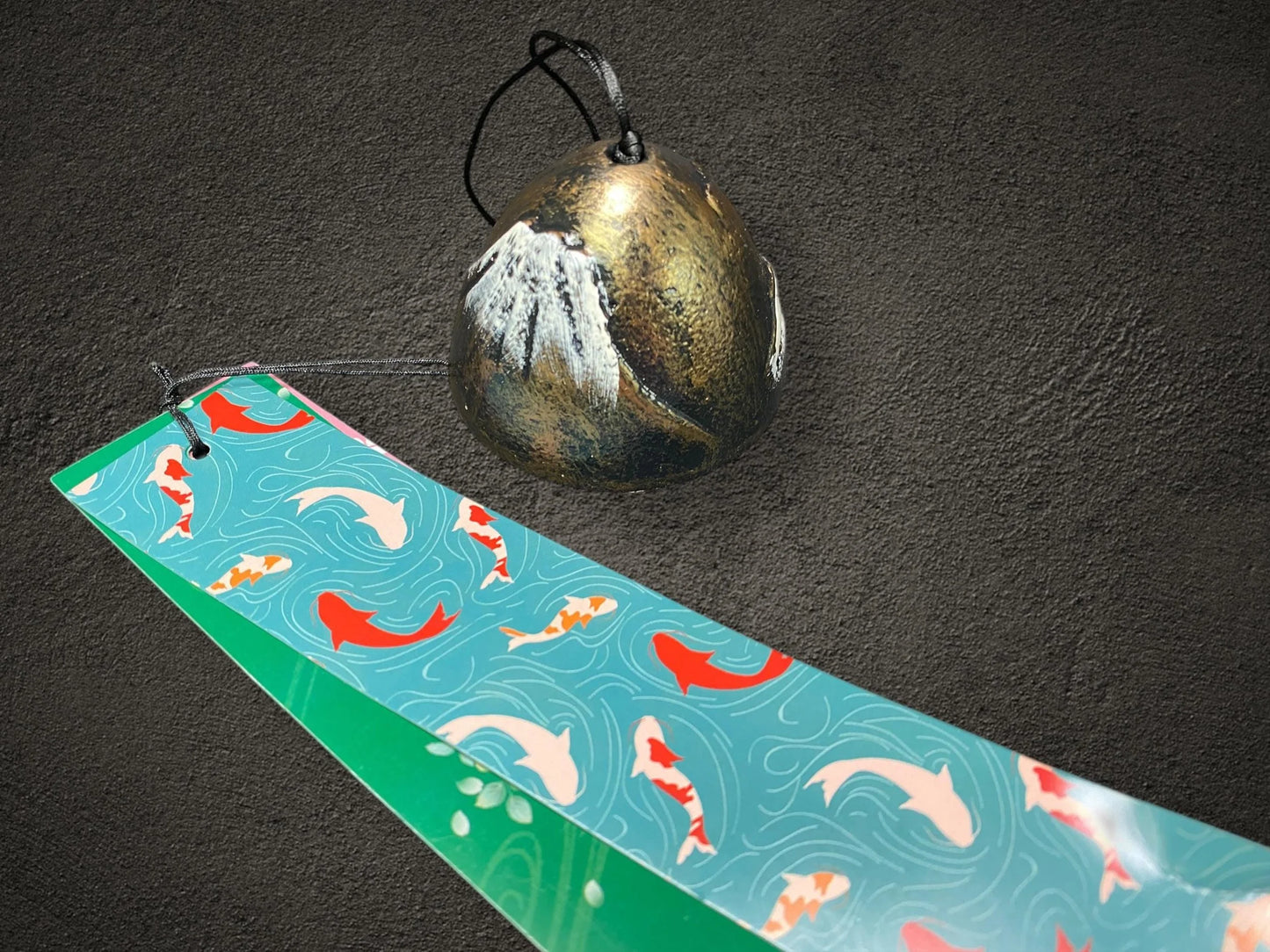 Mt. Fuji Cast Iron Furin Wind Chime Bell