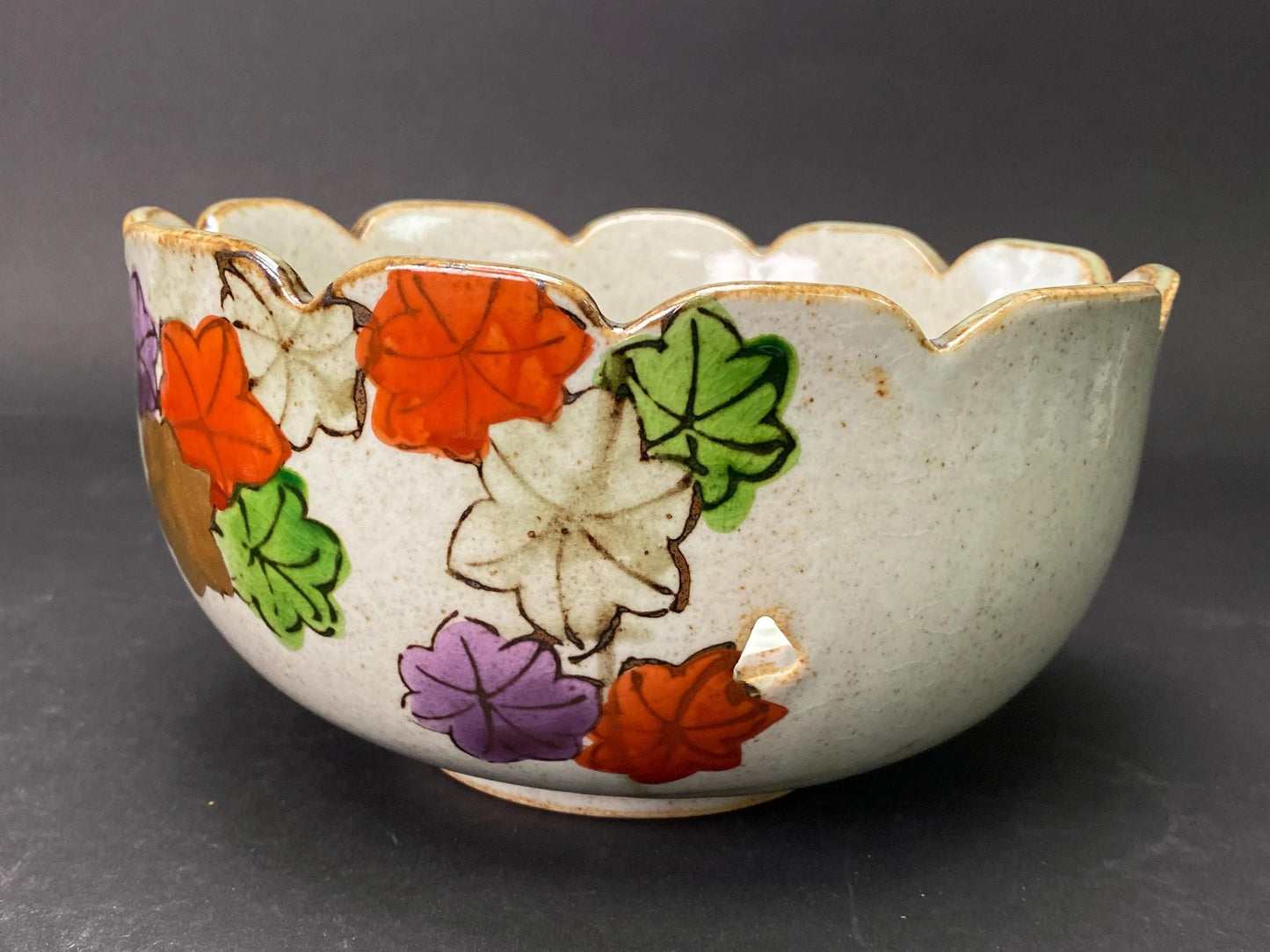 Shigeyama Kashibachi Bowl Autumn Leaves