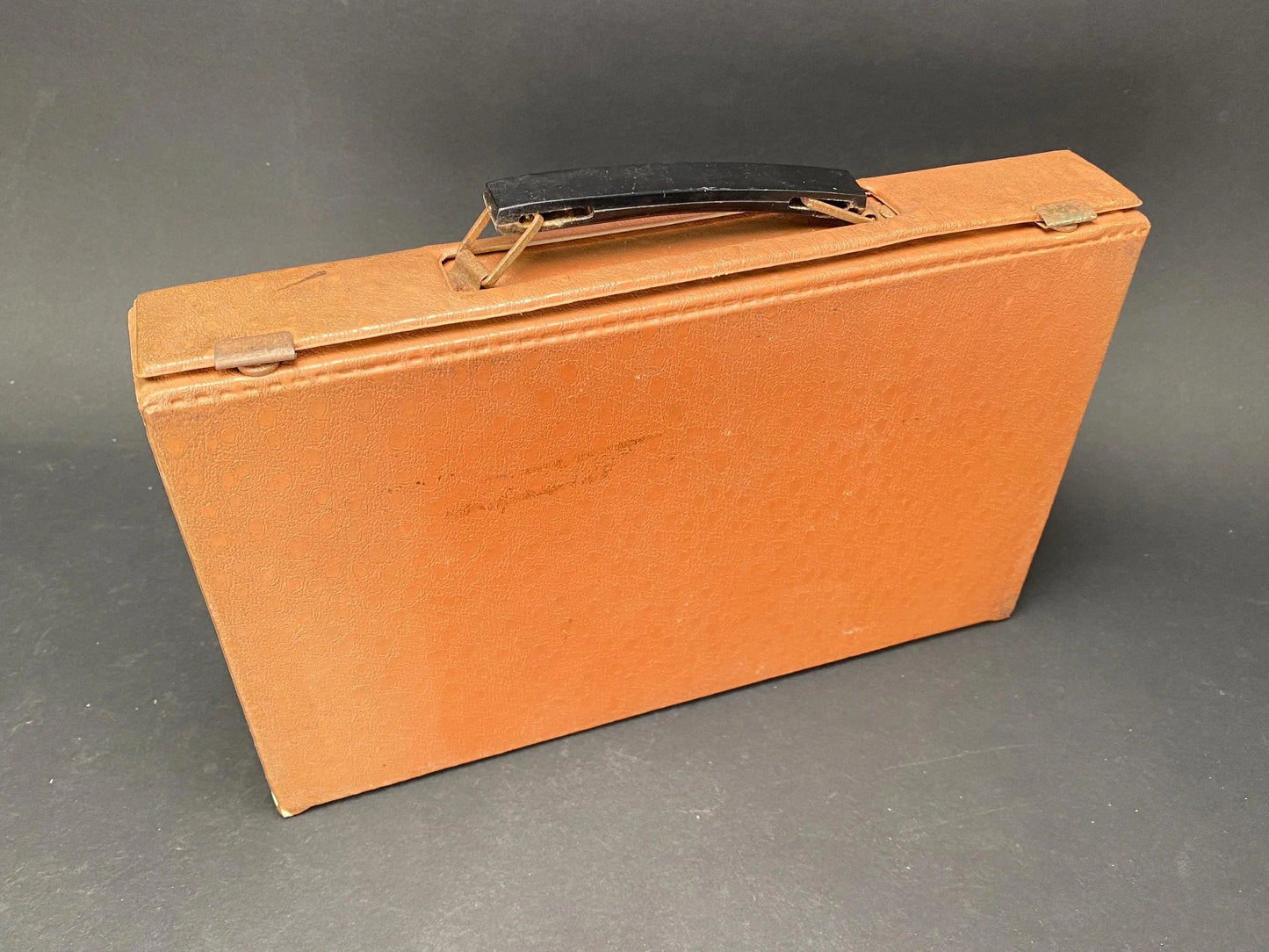 Antique Mah Jong & Bamboo Back Tile Set, with brown Case Tile, Japanese dealing game mahjong,  portable box