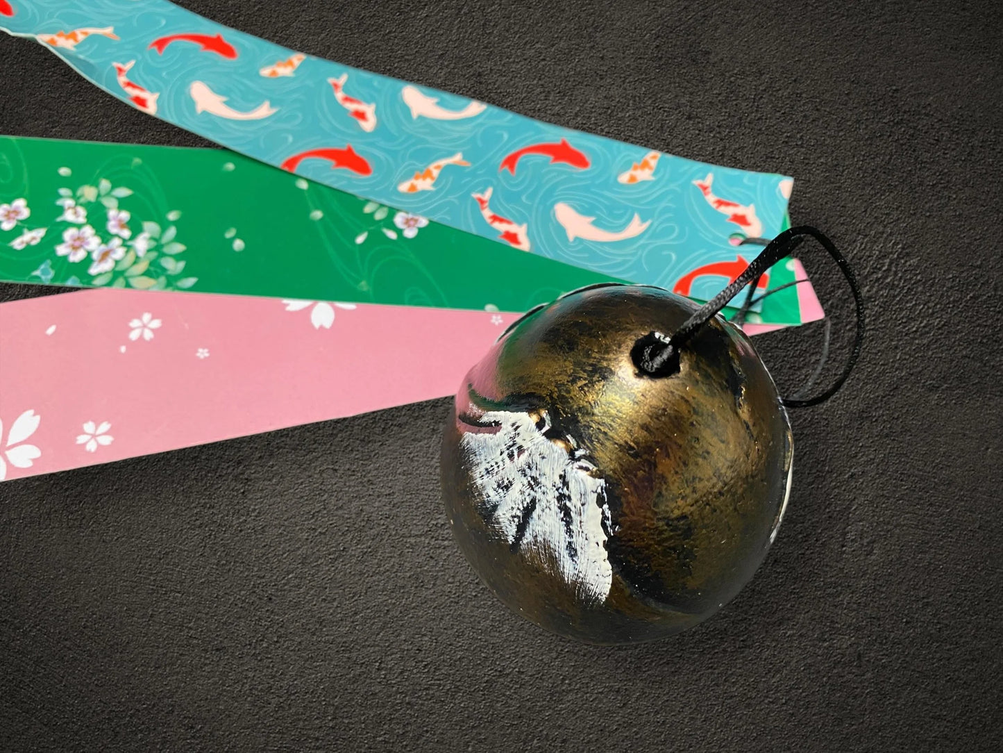Mt. Fuji Cast Iron Furin Wind Chime Bell